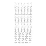 Strass Cijfers Zilver (84st)