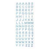 Strass Letters Blauw (84st)