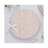 Houten Gastenboek Rond Ginger Ray