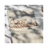 Houten Tafeldecoratie Just Married Ginger Ray (6st) 