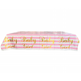 Tafelkleed Baby Girl Stripes & Dots