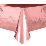 Plastic Tafelkleed Metallic Roségoud
