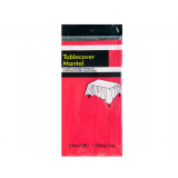 Tafelkleed Mat Shiny Rood - 137x274cm