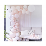 Ballonnenboog Hen Party Wit, Roze & Confetti Ginger Ray 