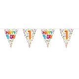 Vlaggenlijn Dots 1 Jaar 10m