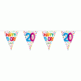 Vlaggenlijn Dots 20 Jaar 10 meter