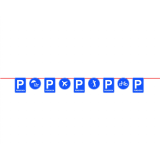 Vlaggenlijn Parkeerbord Pensioen (10m) 