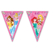 Plastic Vlaggenlijn Disney Princess (2,3m)