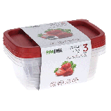 Voorraaddoosset Rood 1130ml (3st) 