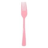 Plastic Vorken Roze - 2,5x18cm - 20 stuks