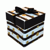 Cadeaudoos Dots Zwart & Goud