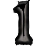 HELIUM Fballon 1 Zwart XL (alleen afhalen)