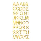 Strass Letters Goud XL (40st)