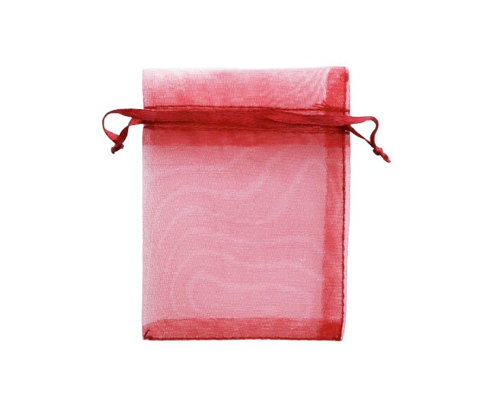 Organzazak S 7x9cm Rood (12st) afbeelding