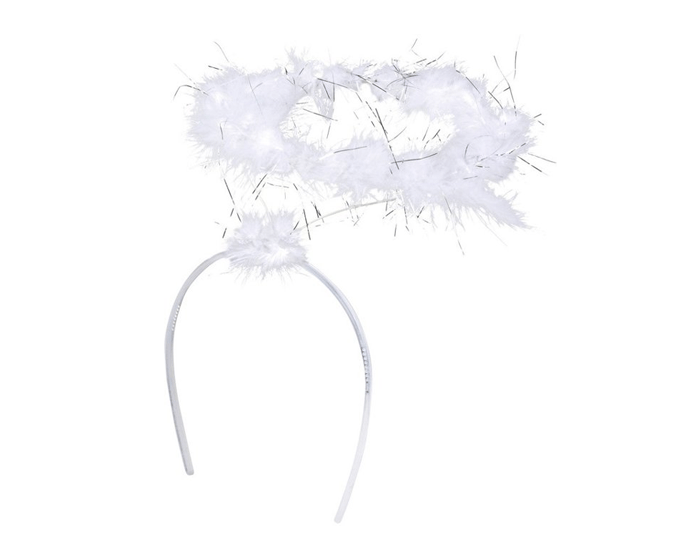 Diadeem Engel met Veren Halo Wit afbeelding