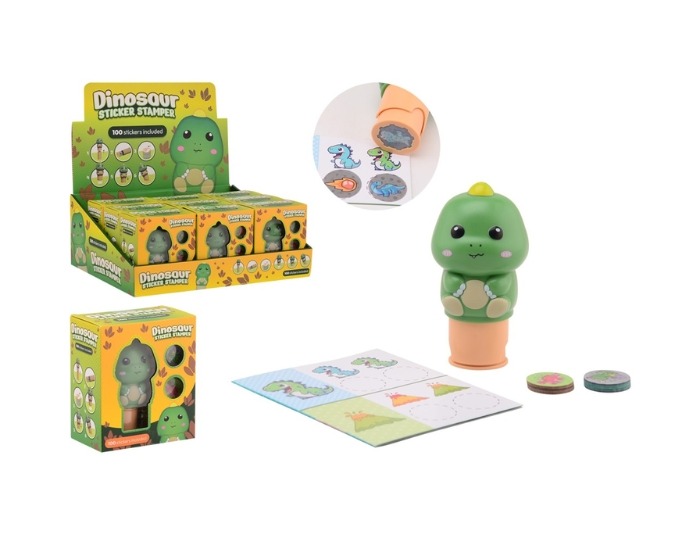 Dinosaurus Stickerstamper - 100 stickers afbeelding