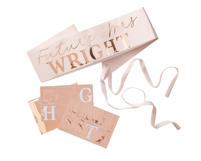 Sjerp Future Mrs met letterstickers Ginger Ray afbeelding