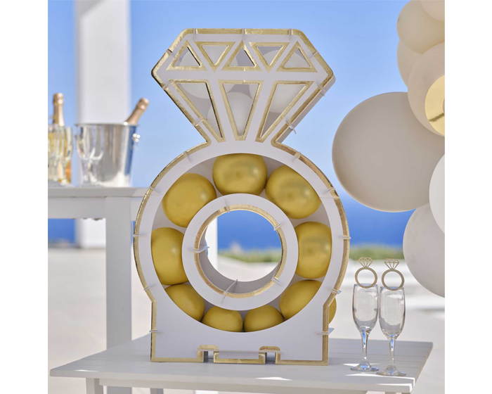 Ballonnen Mozaïek Standaard Engagement Ring Ginger Ray afbeelding