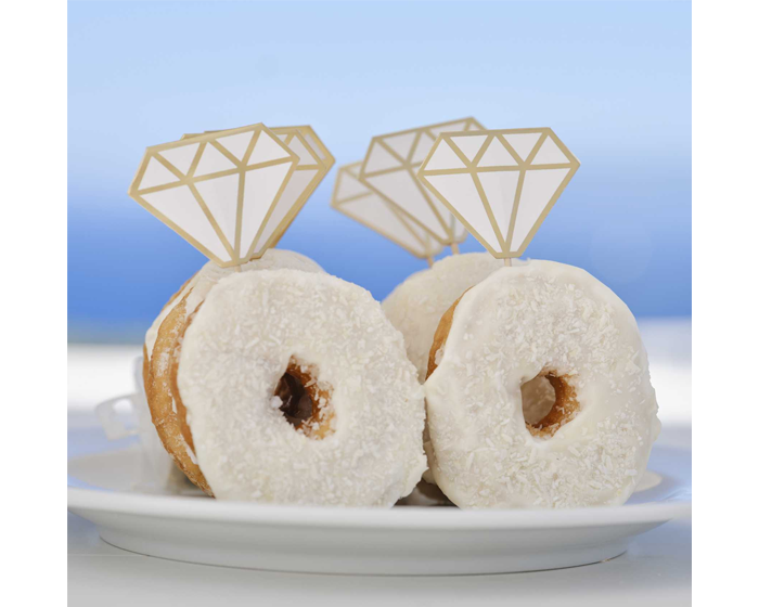 Donut Toppers Engagement Ring Ginger Ray (6st) afbeelding
