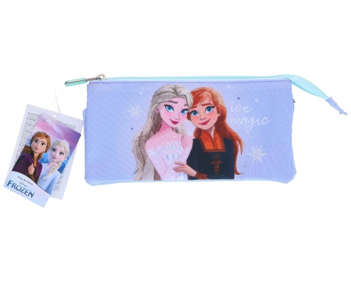 Frozen Etui met rits 3-vaks- 22,5x2x11,5cm afbeelding