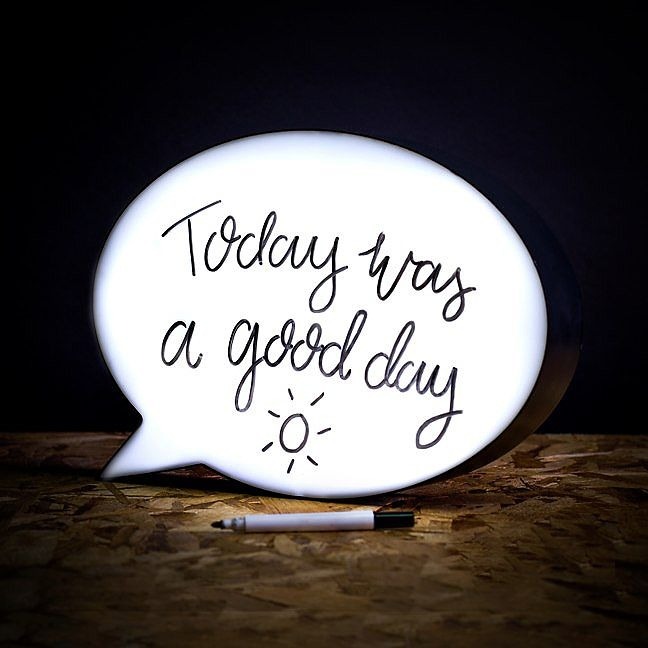 Beschrijfbare Speech Bubble Light Box afbeelding