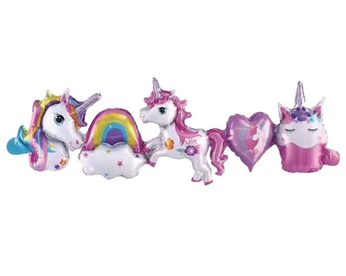 Folieballon Garland Unicorn afbeelding