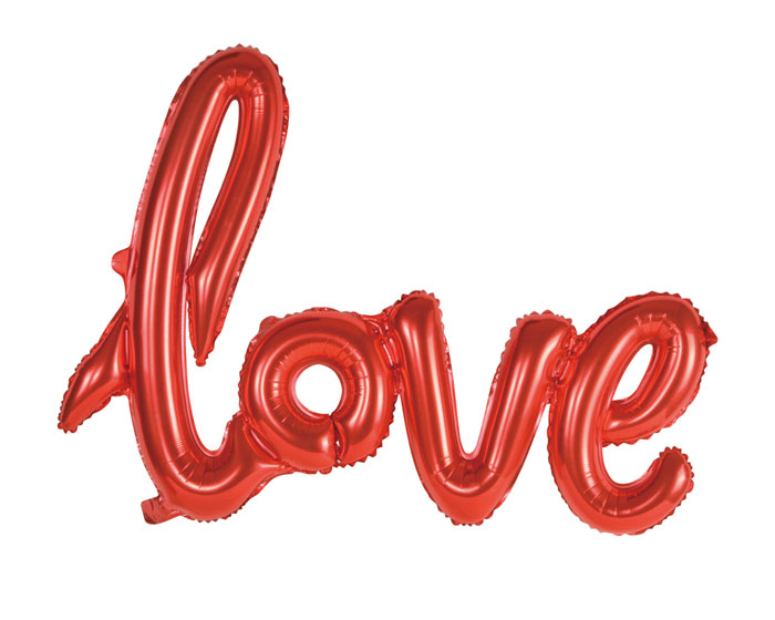 Folieballon'love'Rood afbeelding