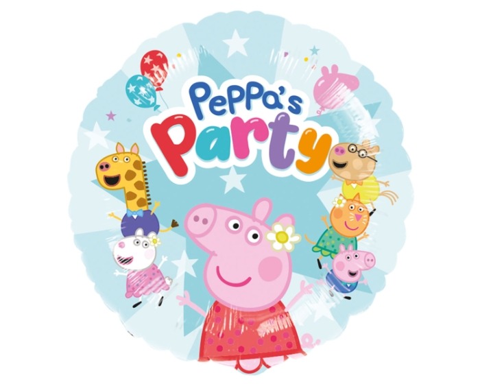 Folieballon Peppa's Party - 45cm afbeelding