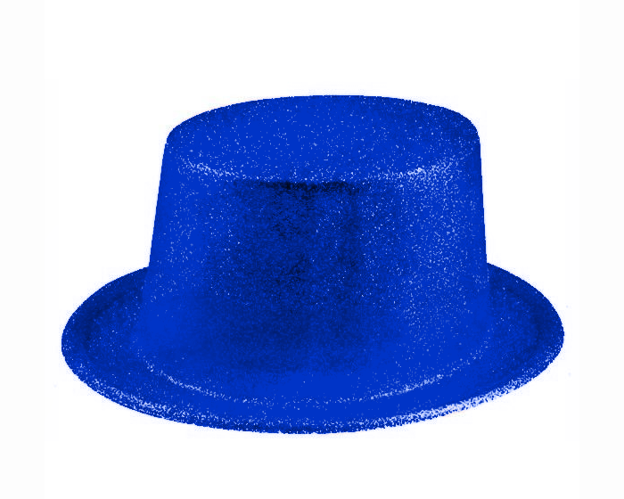 Feesthoed Glitter Blauw afbeelding