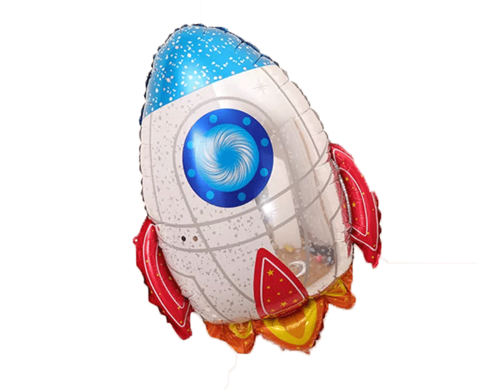 Folieballon Raket (61x75cm) afbeelding