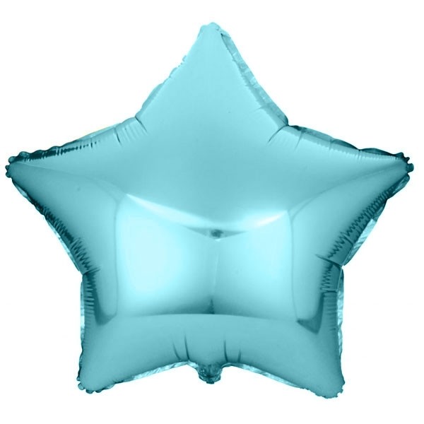 Folieballon Ster Turquoise Blauw (45cm) afbeelding