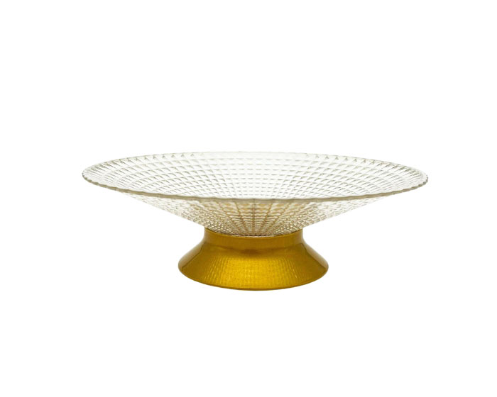 Schaal op gouden voet Klein (24cm) afbeelding