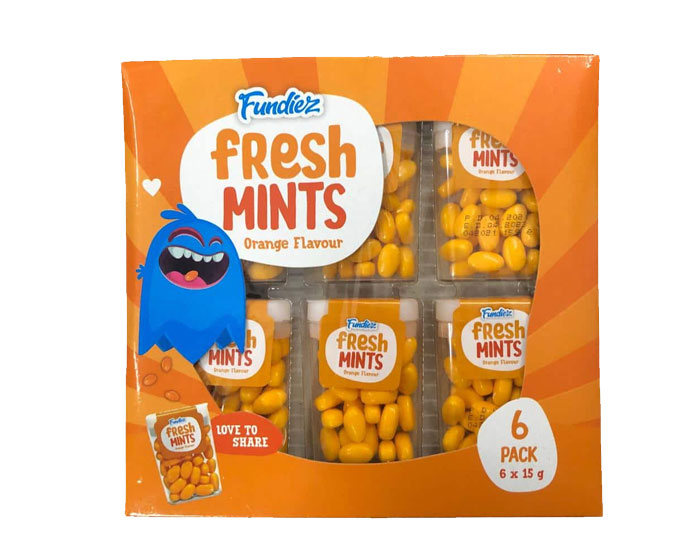 Fundiez Fresh Mints Orange (6x15gr) afbeelding