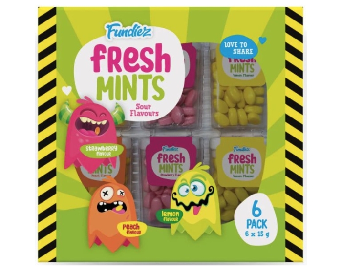 Fresh Mints Fundiez Sour Flavours (6-pack) afbeelding