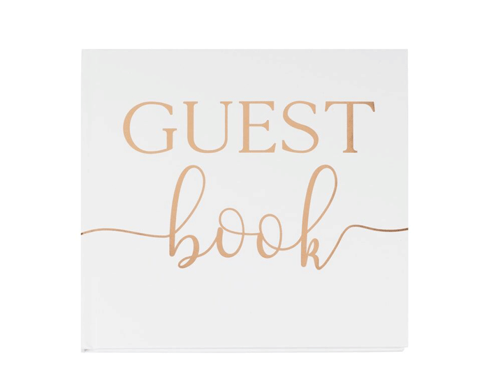 Gastenboek Wit&Roségoud Ginger Ray afbeelding