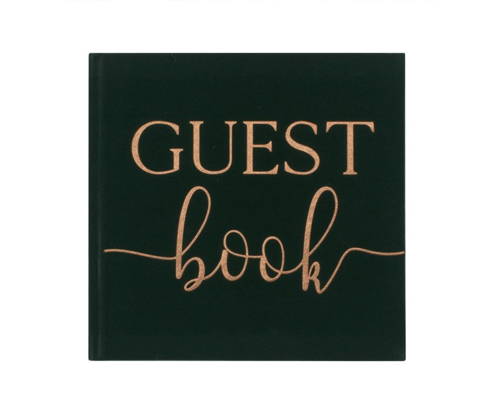 * Gastenboek Velvet Groen Ginger Ray afbeelding