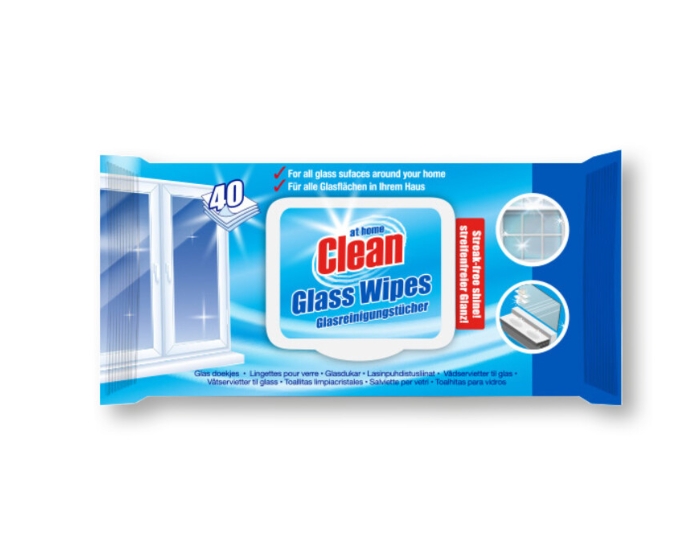 At Home Glas Reinigingsdoekjes (40st) afbeelding