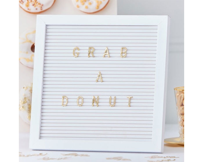 Letterbord met gouden letters Ginger Ray afbeelding