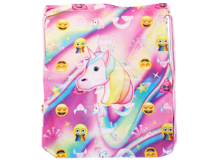 Gymtas Emoji Unicorn/Roze afbeelding
