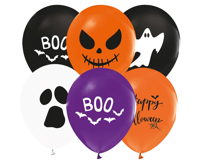 Ballonnen Happy Halloween (8st) afbeelding