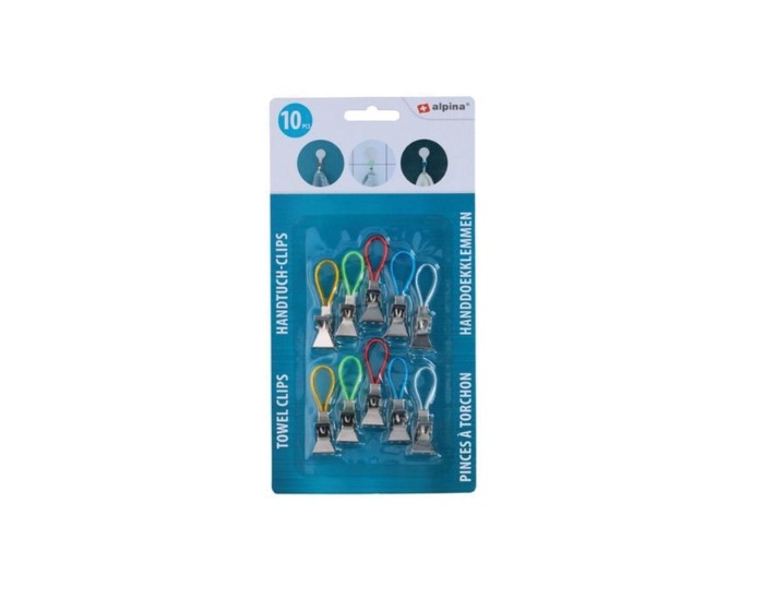 Handdoekklemmen Alpina - 10 stuks afbeelding