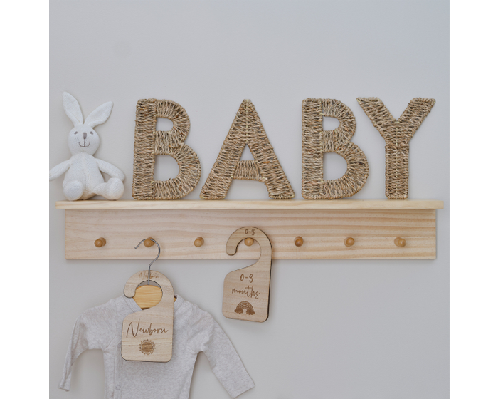 Rieten Letters BABY Ginger Ray afbeelding