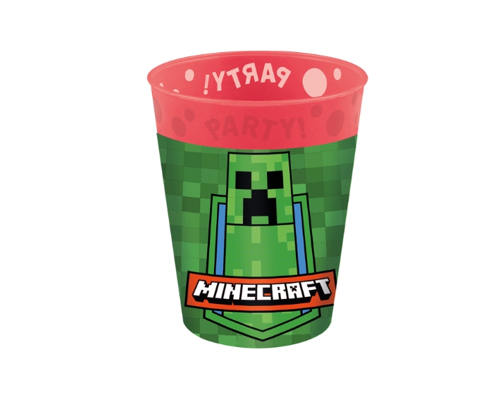 Herbruikbare Bekers Minecraft - 250ml - 4 stuks afbeelding