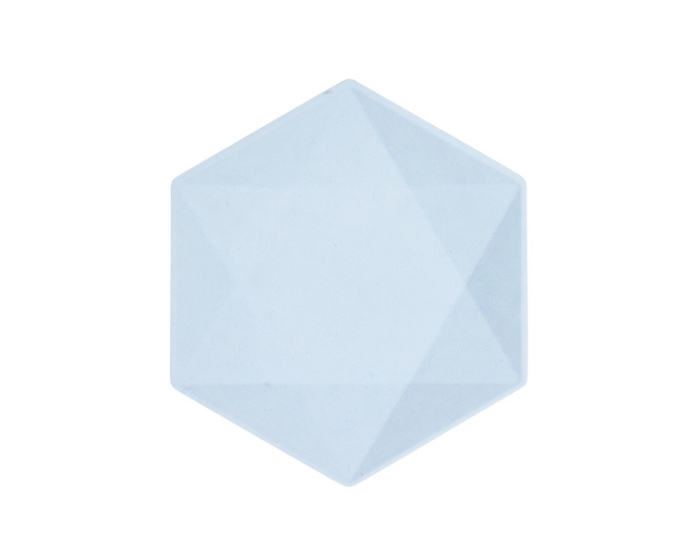 Borden - Hexagon Middel - Blauw - 6 stuks afbeelding