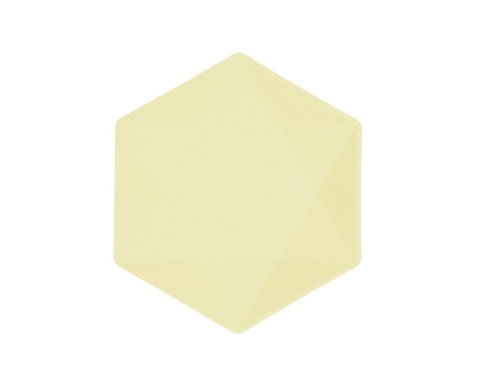 Borden - Hexagon Middel - Geel - 6 stuks afbeelding