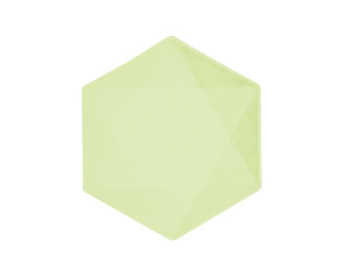 Borden - Hexagon Middel - Groen - 6 stuks afbeelding