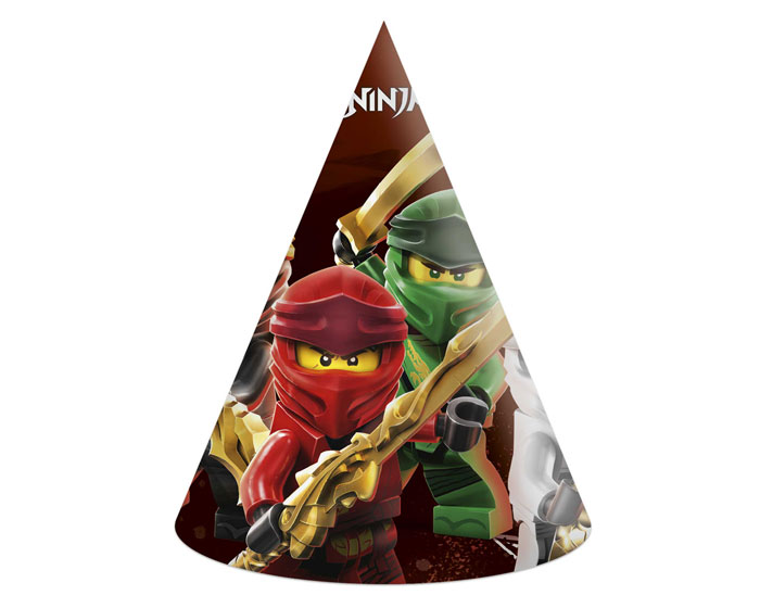 Feesthoedjes LEGO Ninjago (6st) afbeelding
