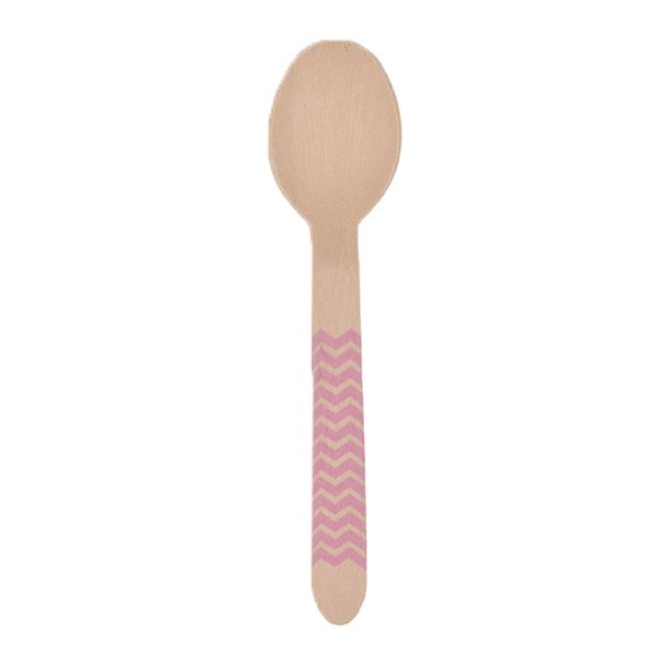 Houten Lepels Roze (10st) afbeelding