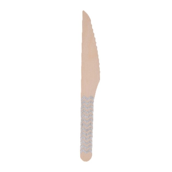 Houten Messen Zilver (10st) afbeelding