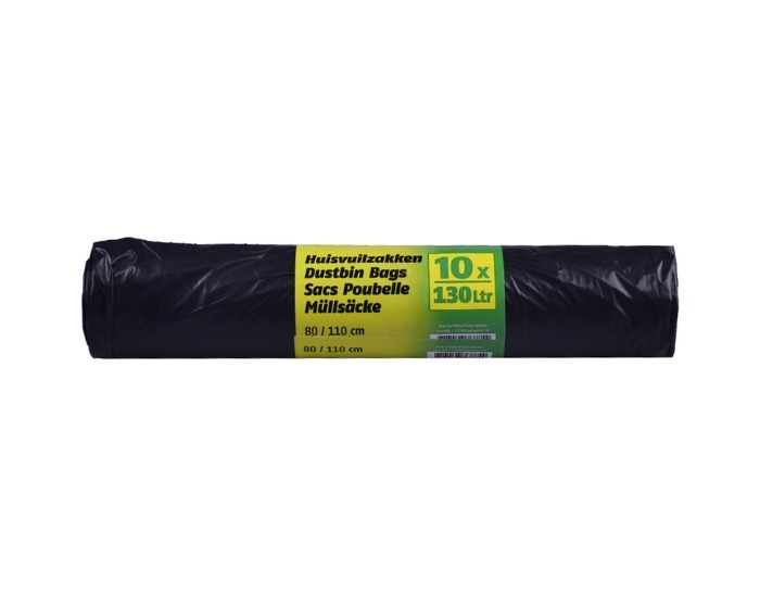 Huisvuilniszak Cleany - 130L - 10 stuks afbeelding